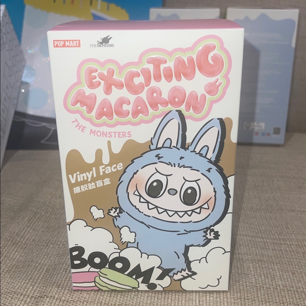 Exciting Macaron Vinyl Face The Monsters Pop Mart Authentic Labubu blind box